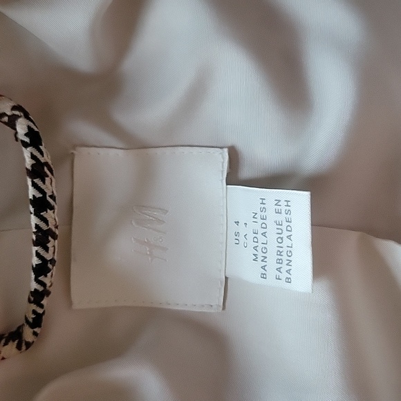 H&M houndstooth blazer size 4 - Picture 2 of 5